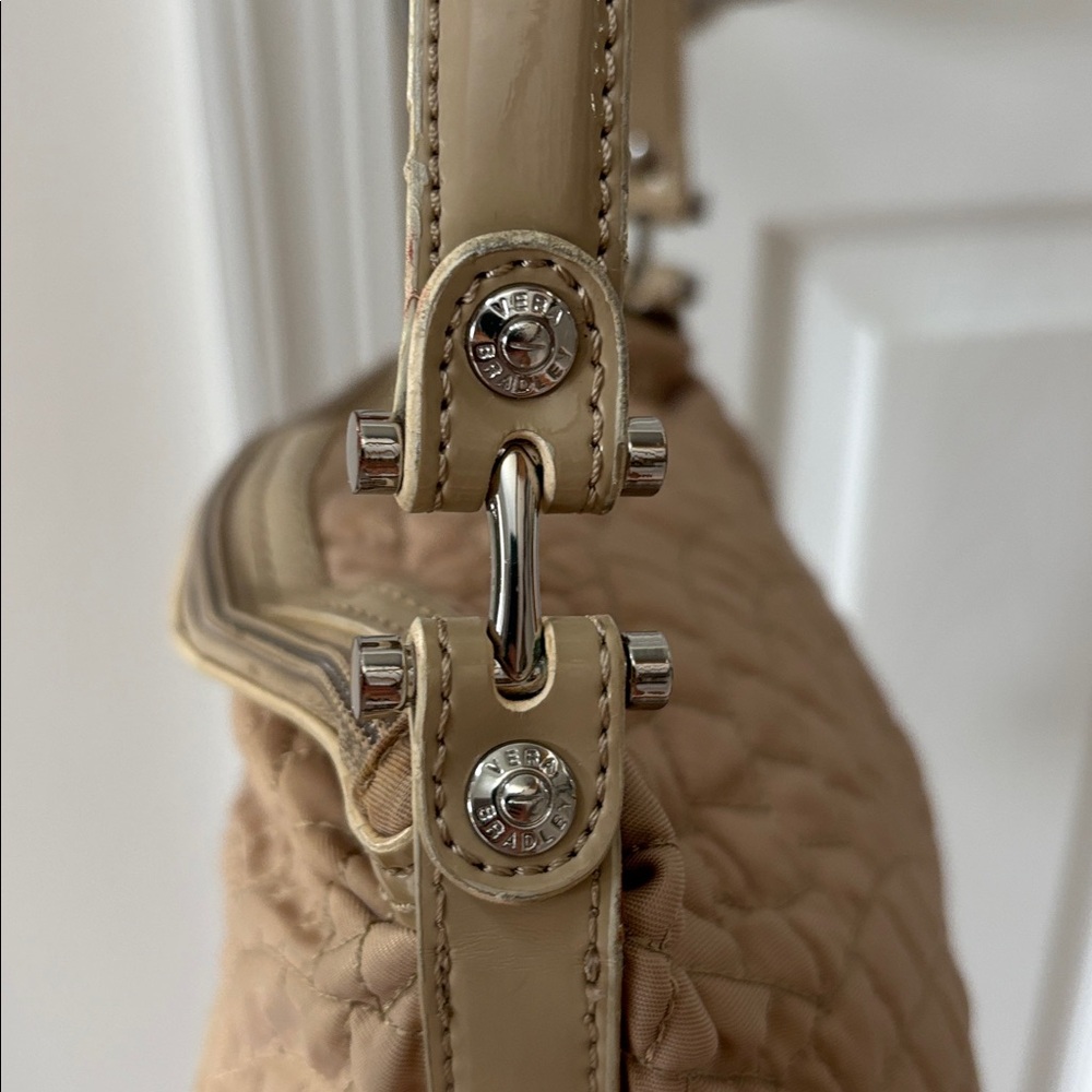 Vera Bradley Quilted Beige Shoulder Bag - Picture 3 of 5